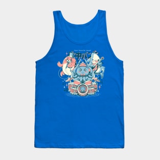 The Ocean Boys - Cute Geek Sea Animals Music Gift Tank Top